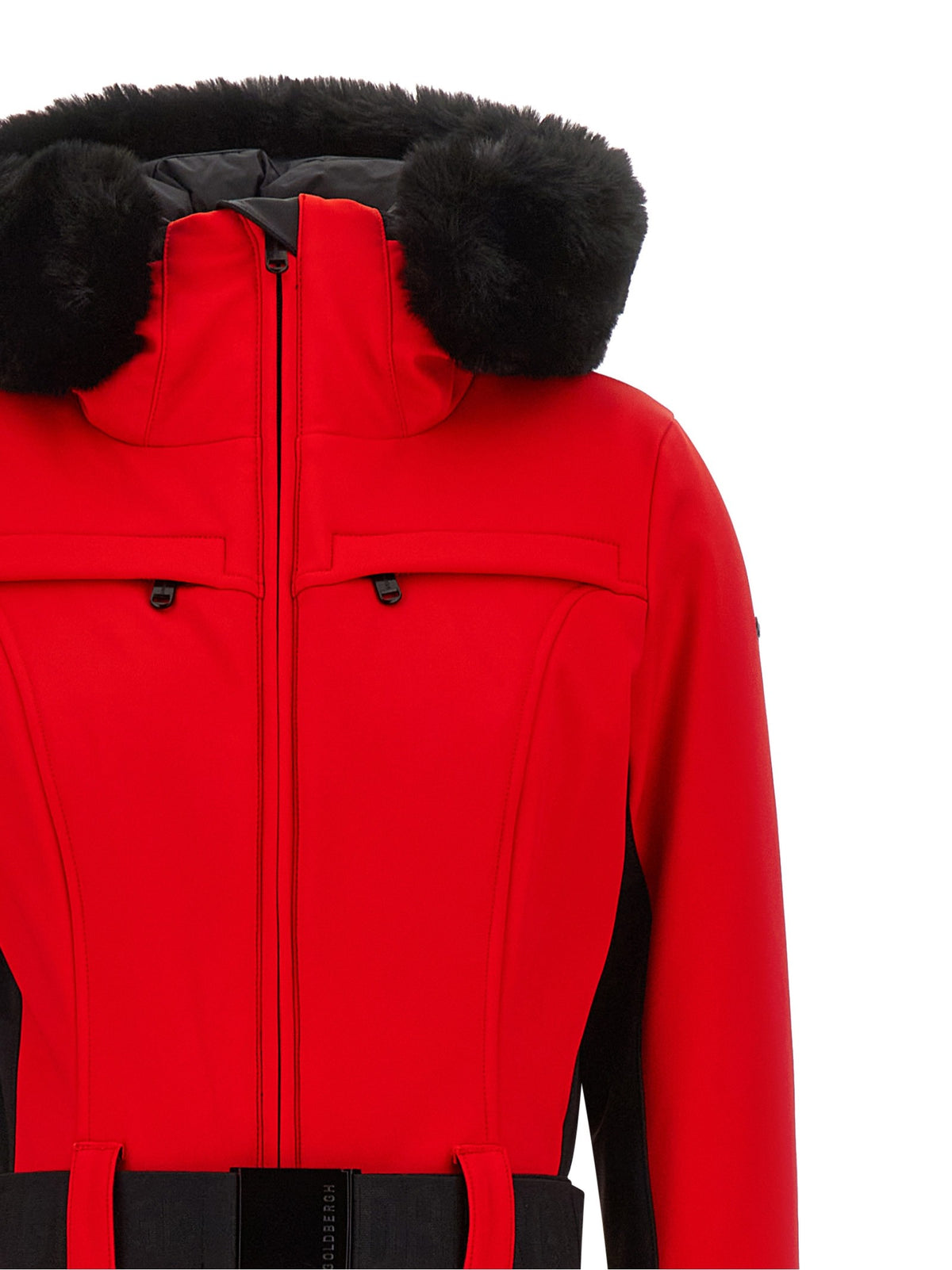 Red 'Parry' ski suit