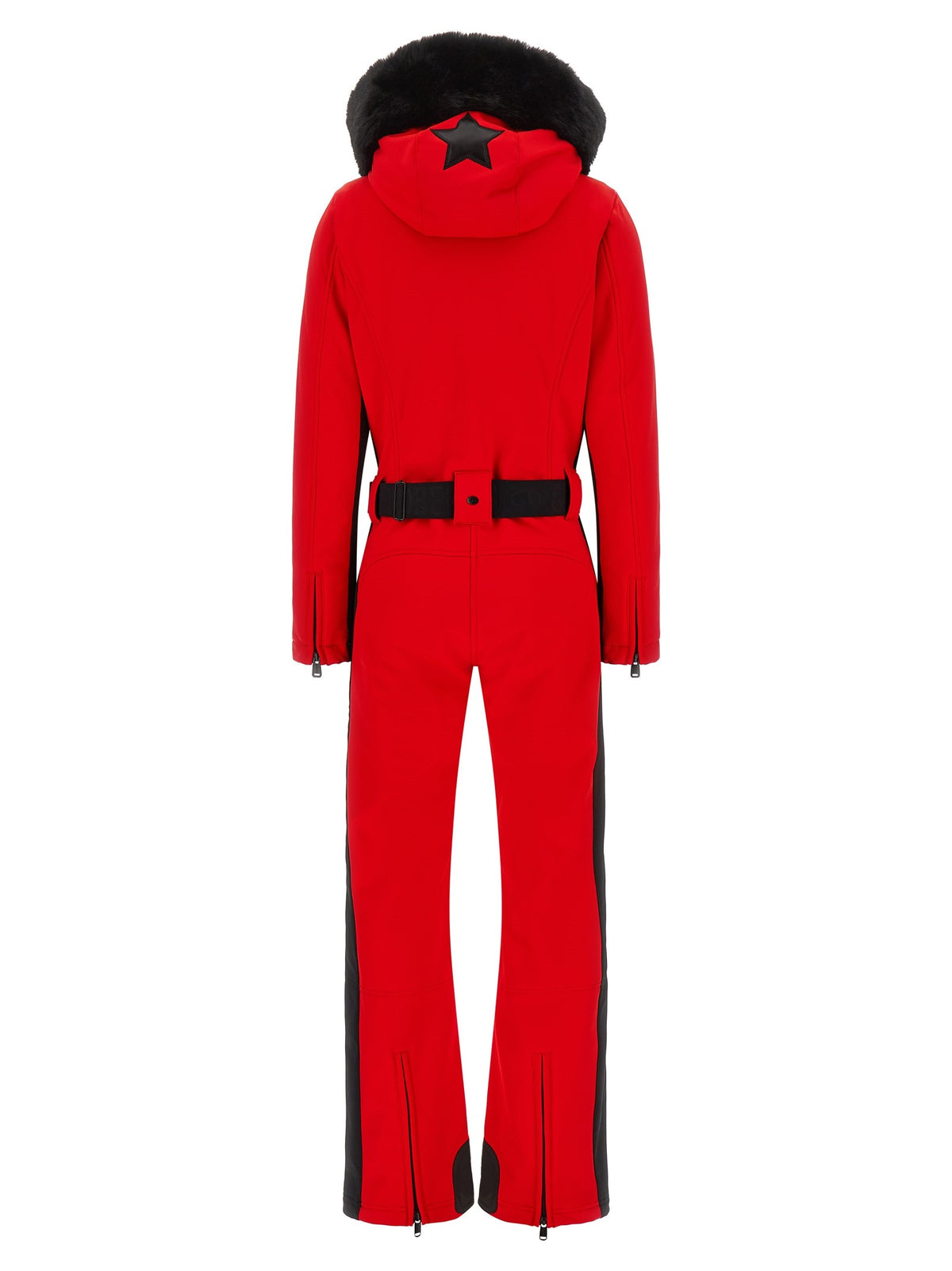 Red 'Parry' ski suit