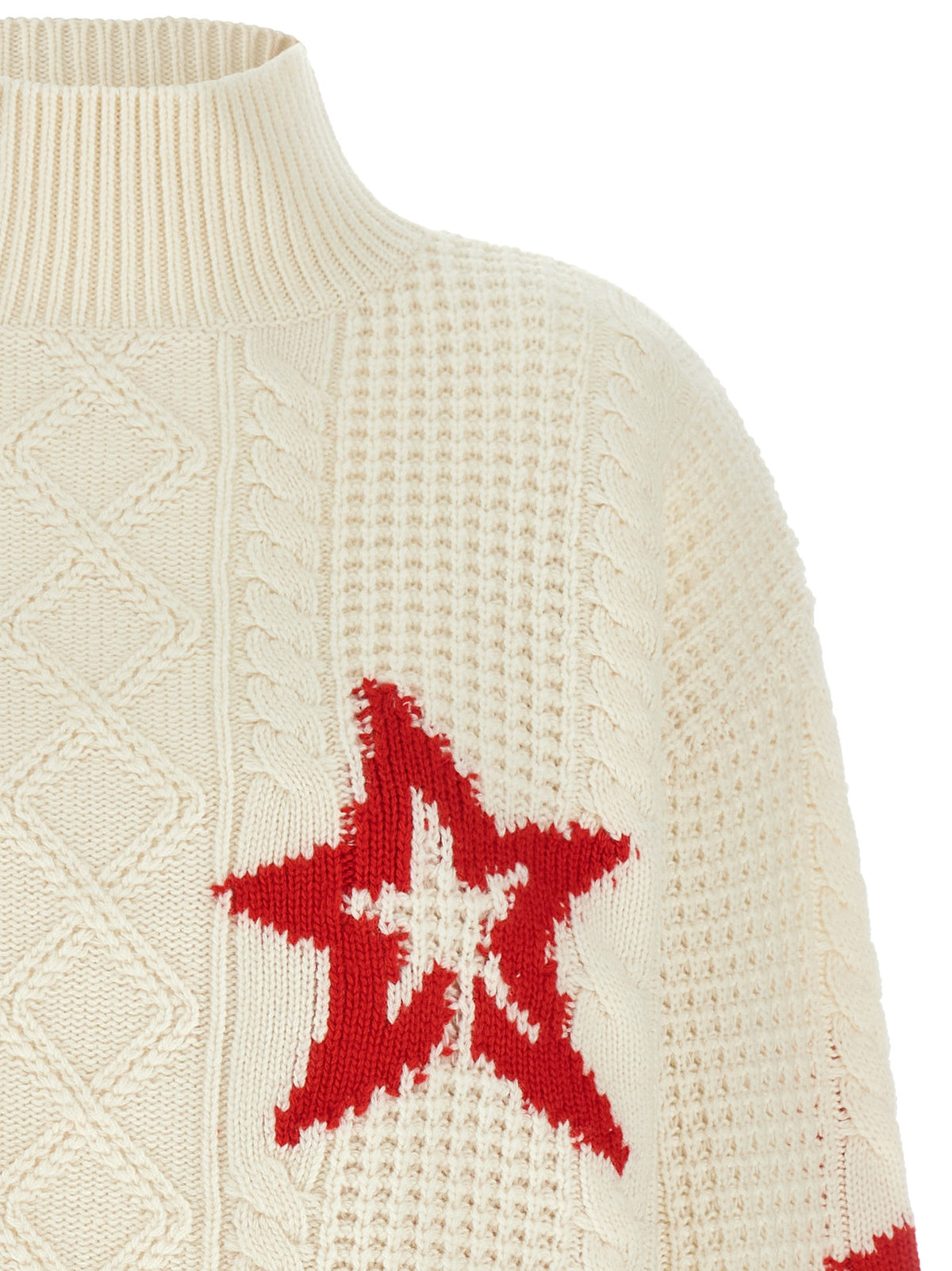Red star turtleneck sweater