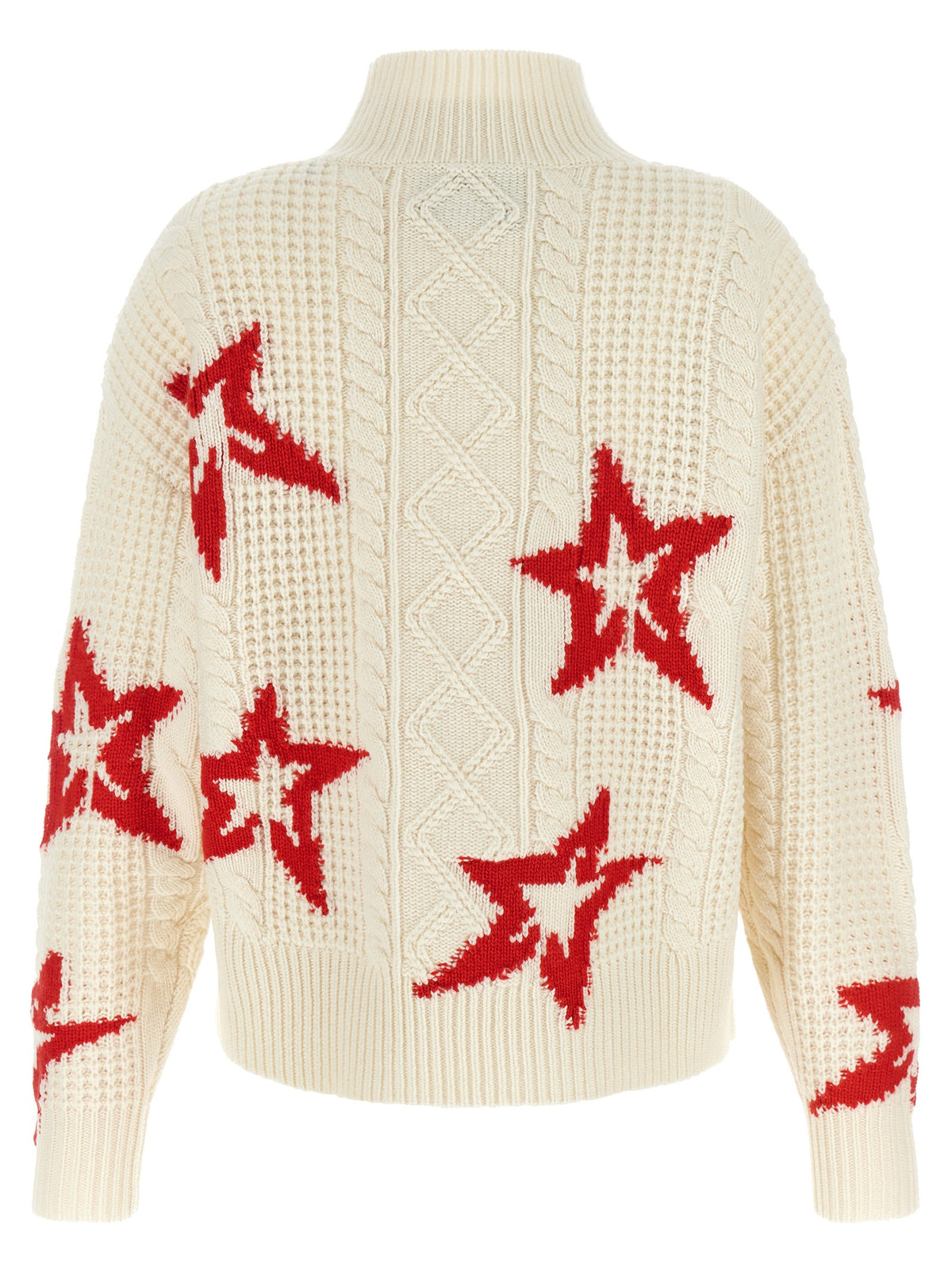 Red star turtleneck sweater