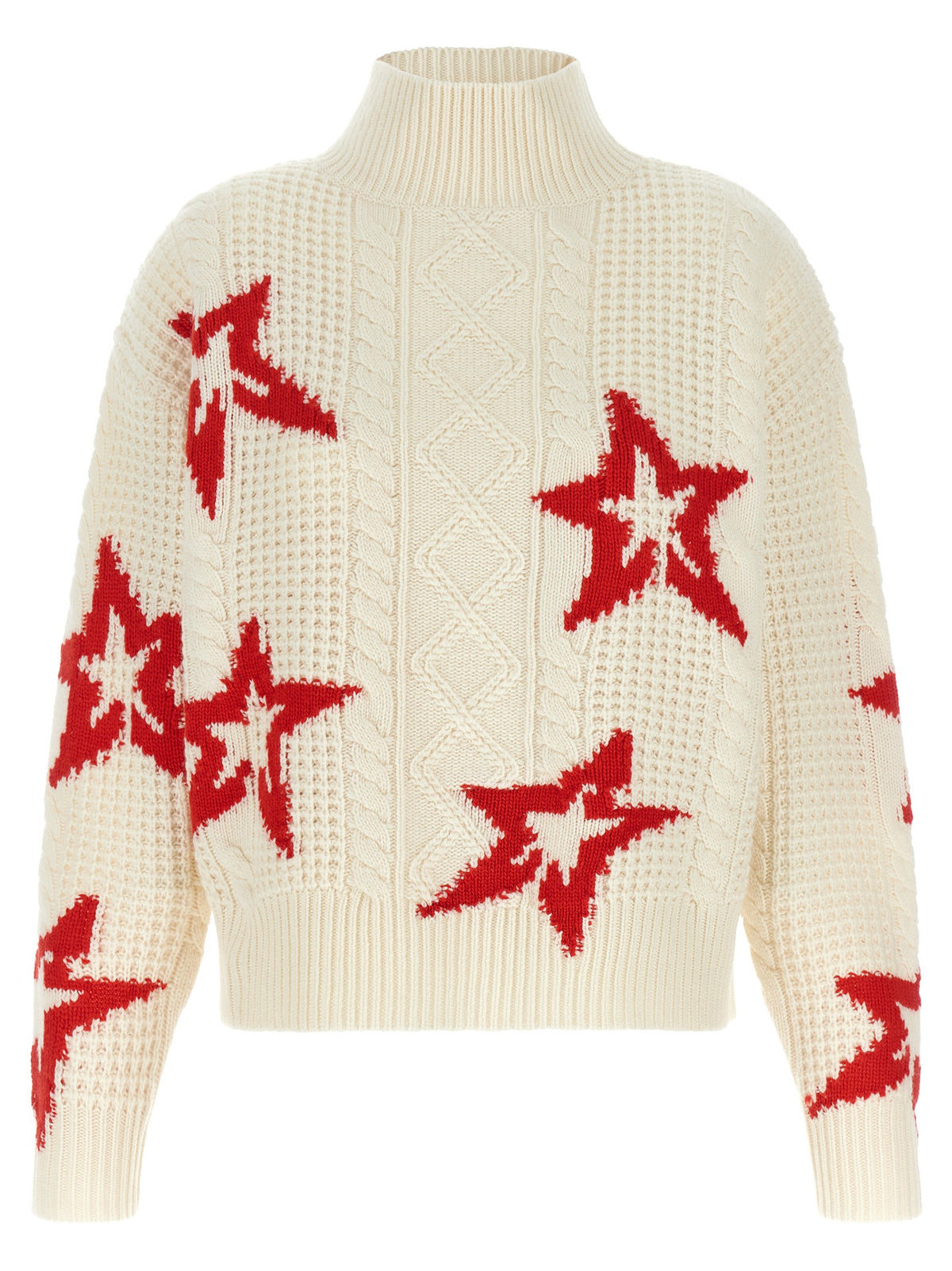 Red star turtleneck sweater