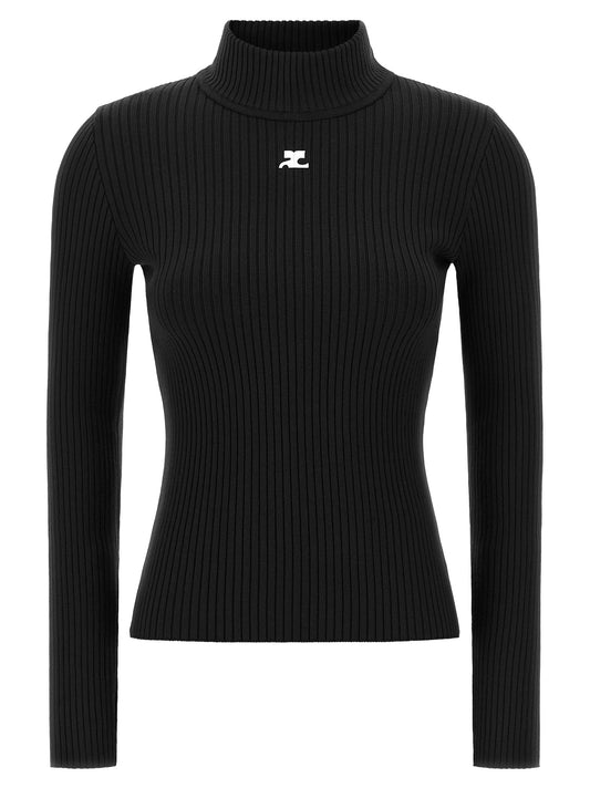 'Reedition' high neck sweater