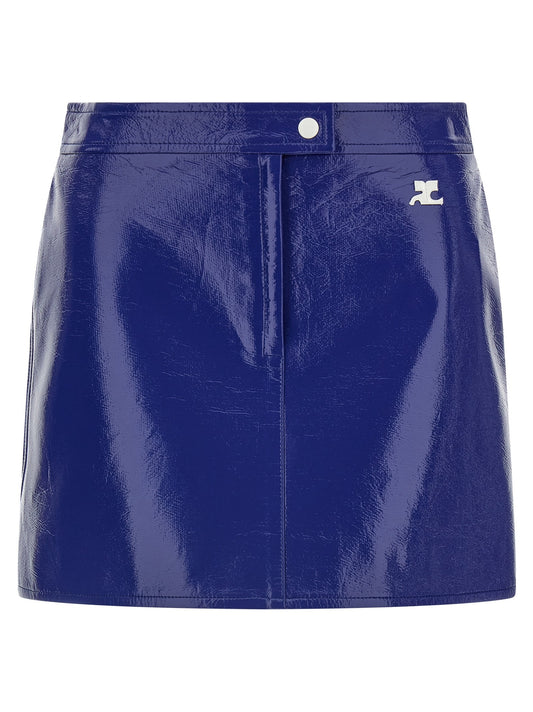 'Reedition Vinyl' skirt