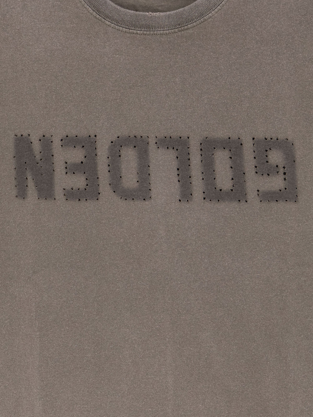Regular Distressed cotton t-shirt