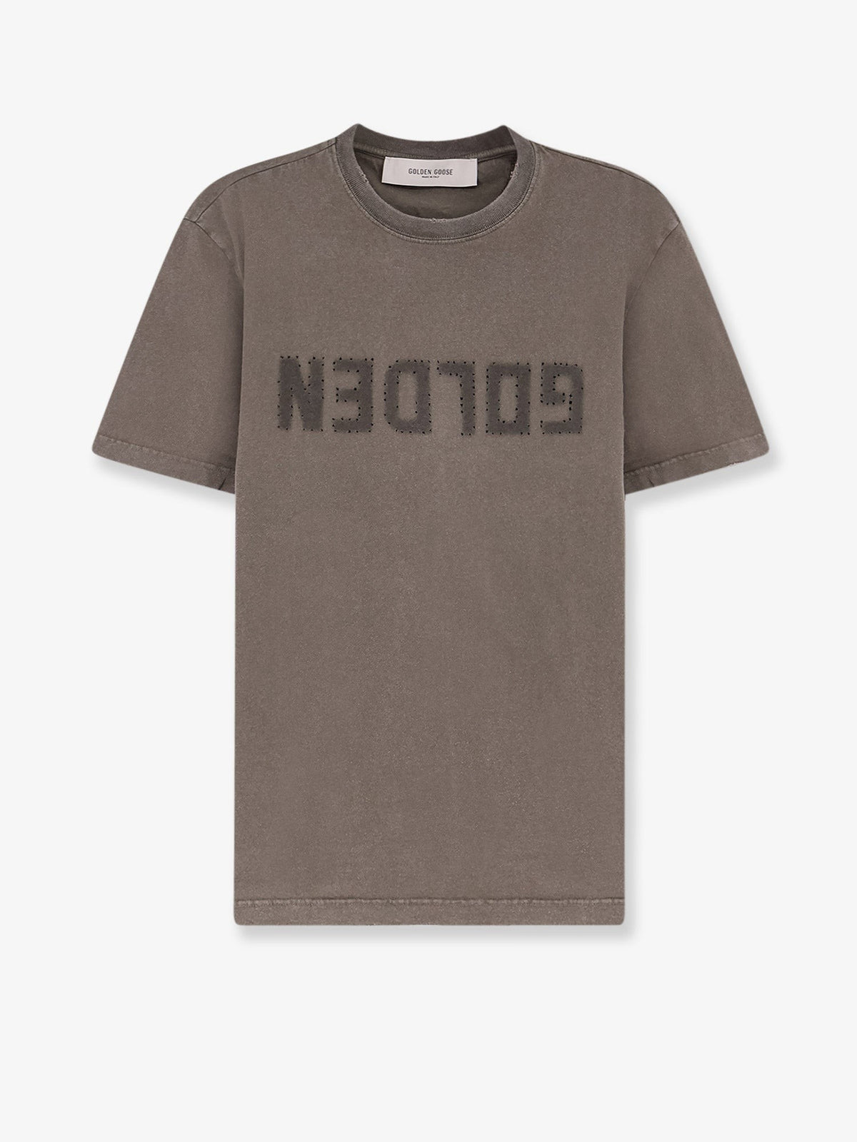 Regular Distressed cotton t-shirt