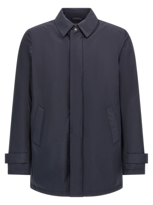 Removable hood parka