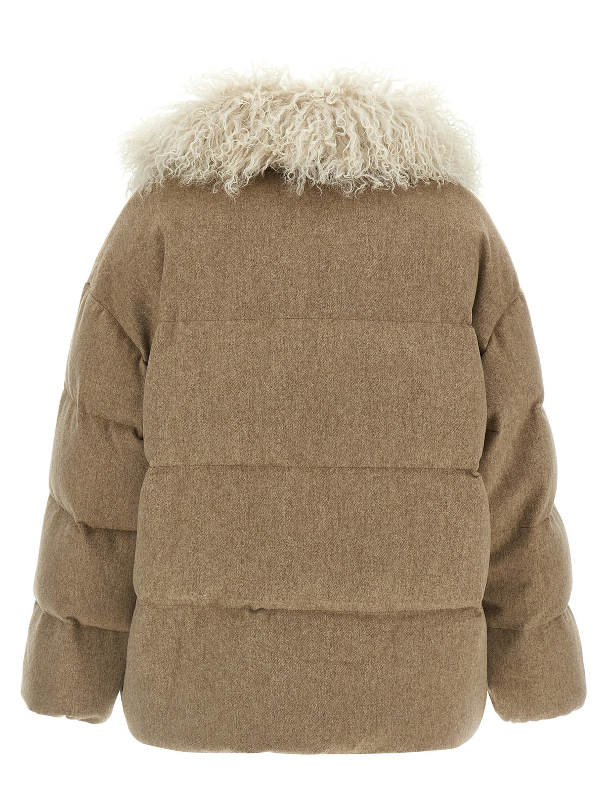 Removable insert down jacket