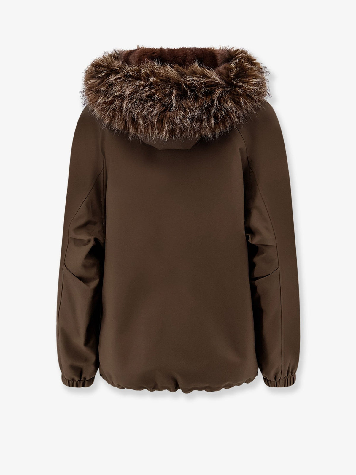 Reversible faux fur parka jacket