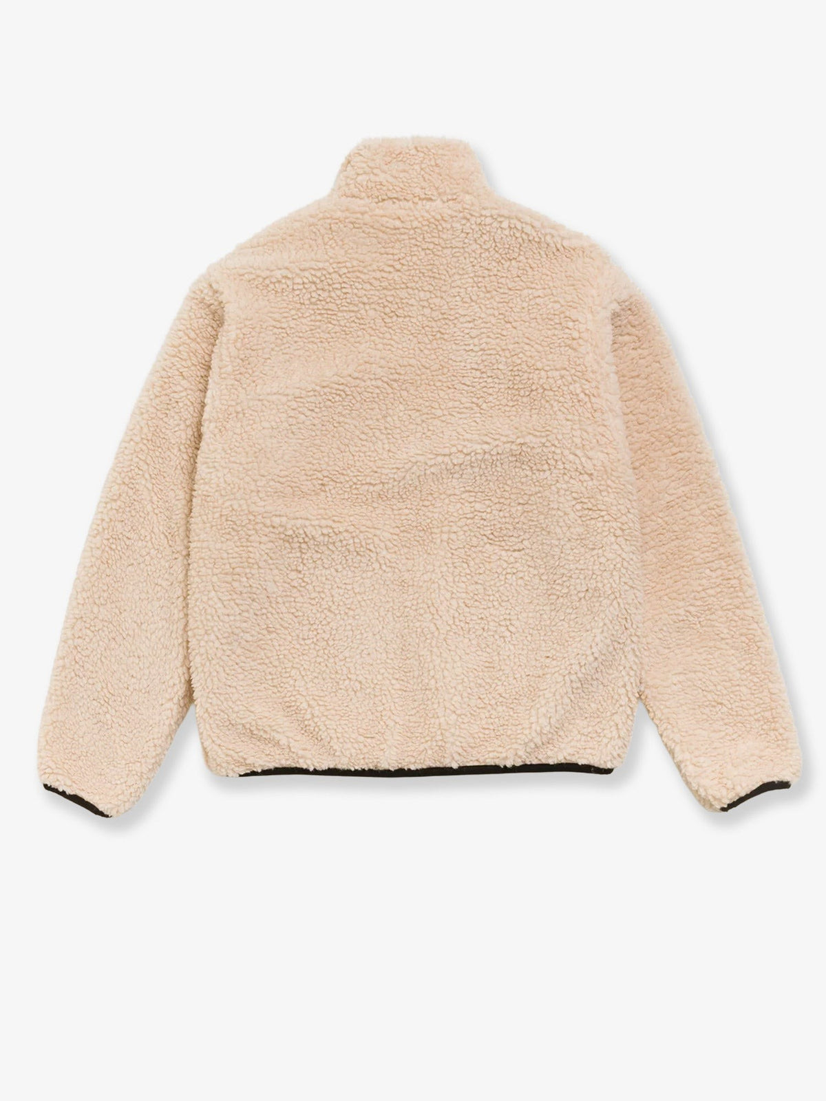 Reversible sherpa and nylon jacket