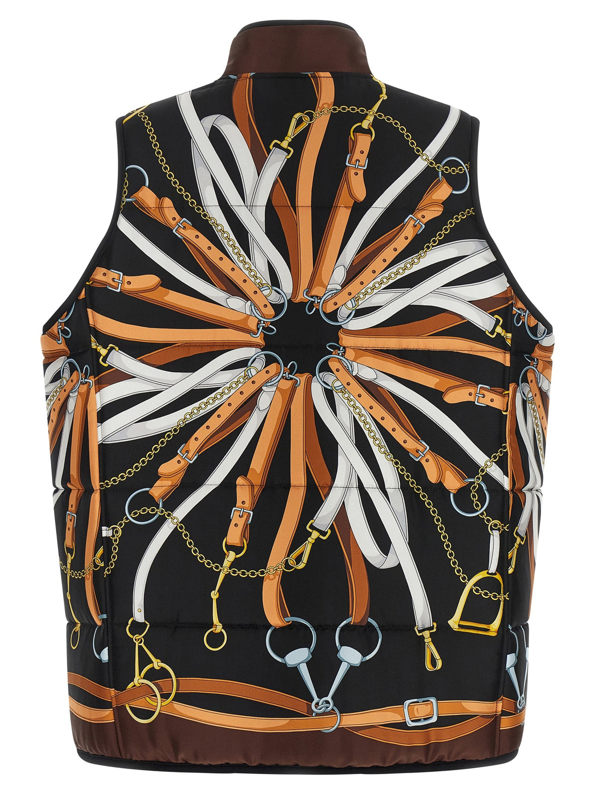 Reversible silk twill vest