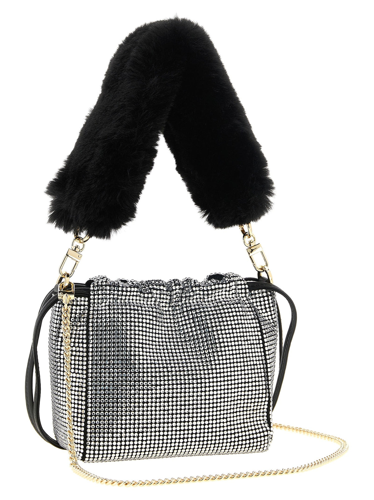 Rhinestone bucket bag