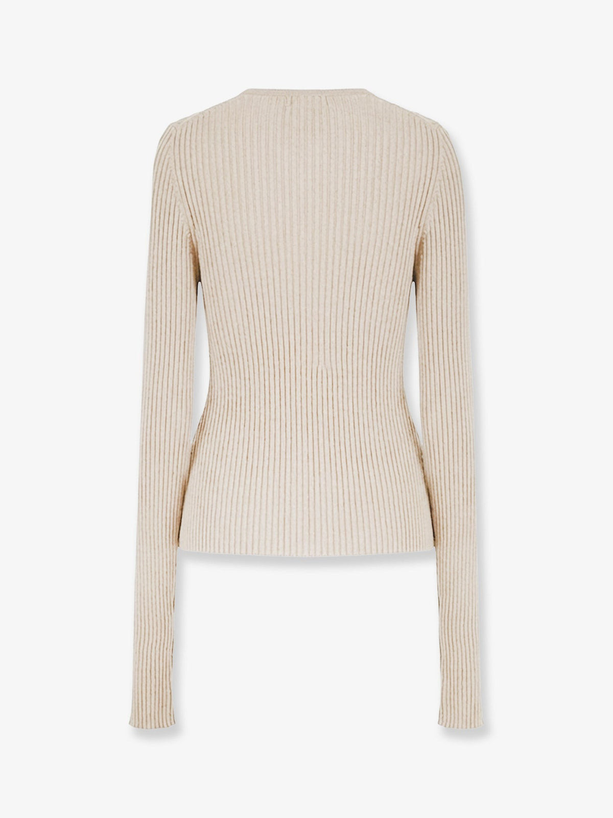Ribbed cotton blend sweater