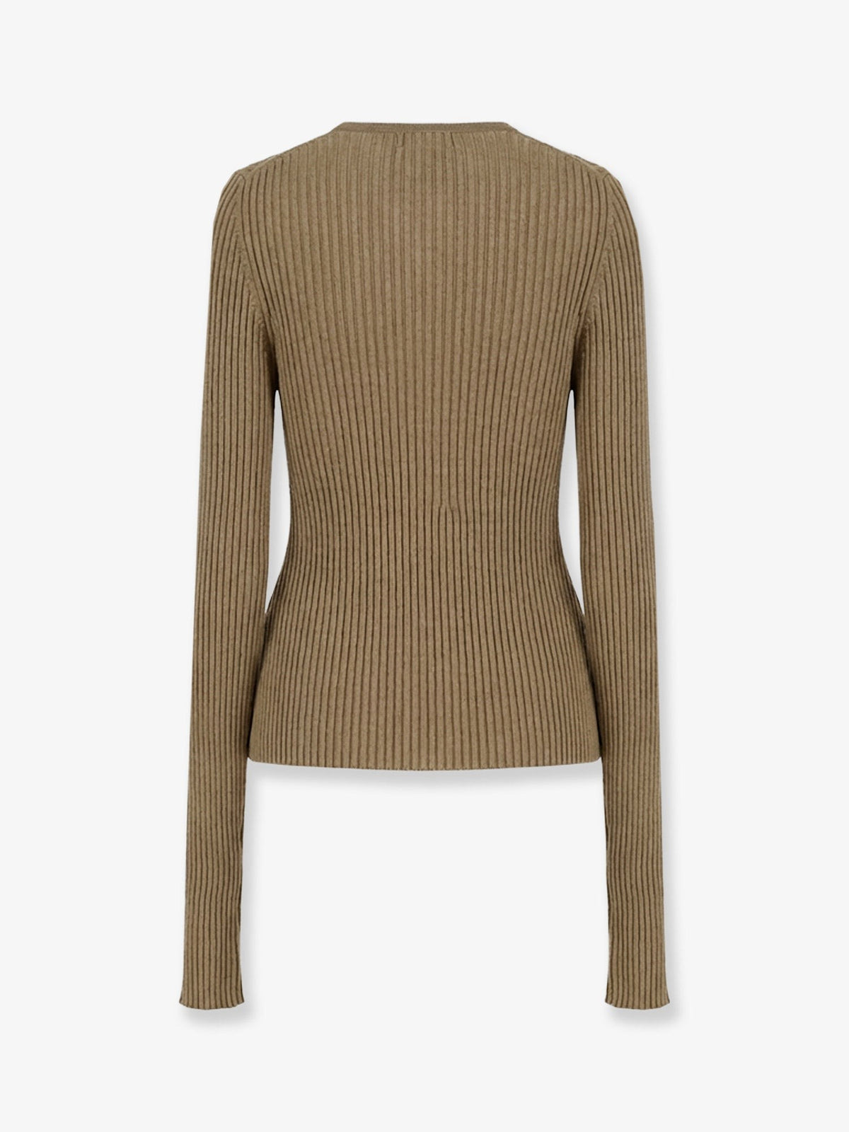 Ribbed cotton blend sweater