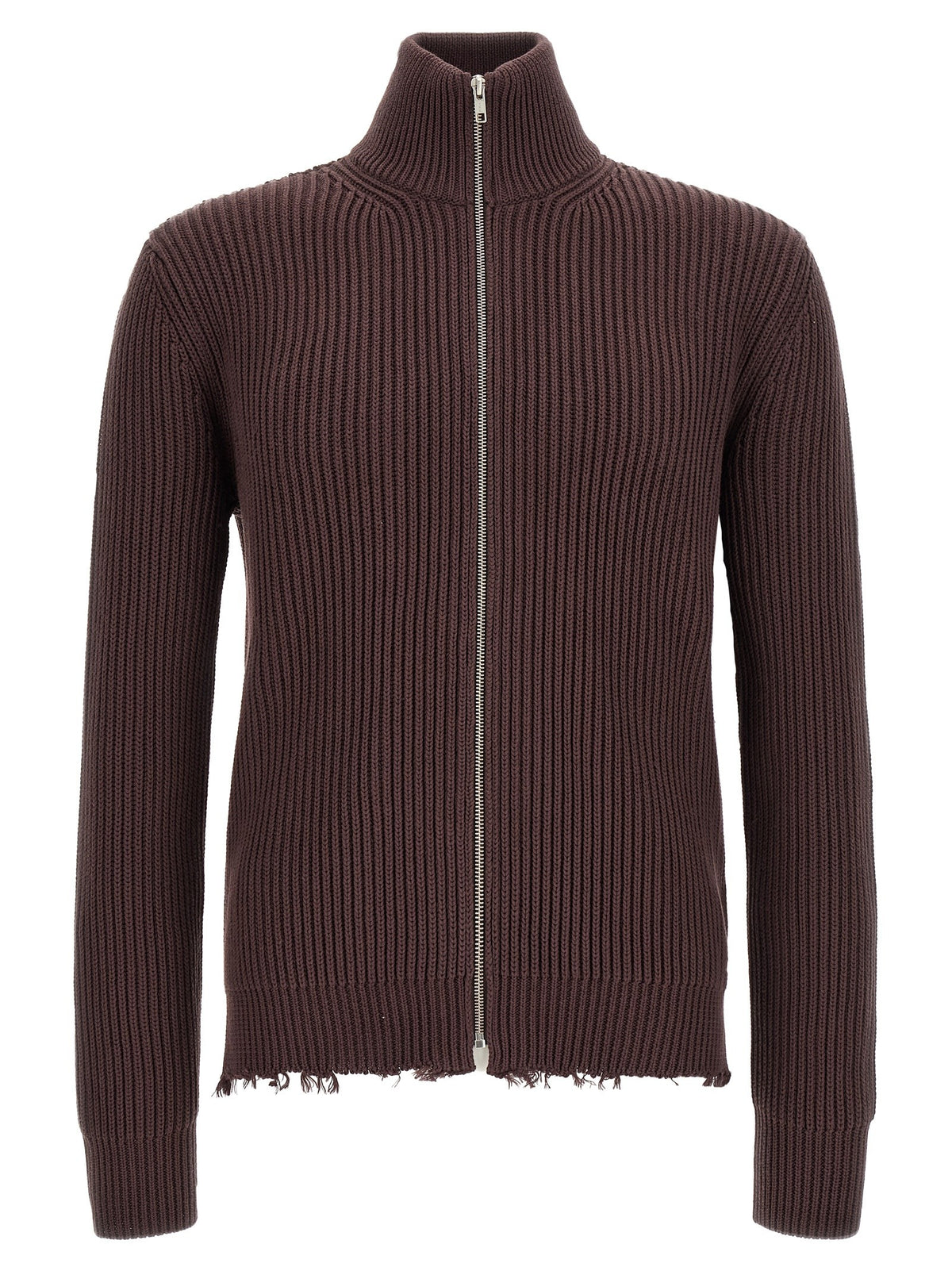 Ribbed cotton turtleneck sweater