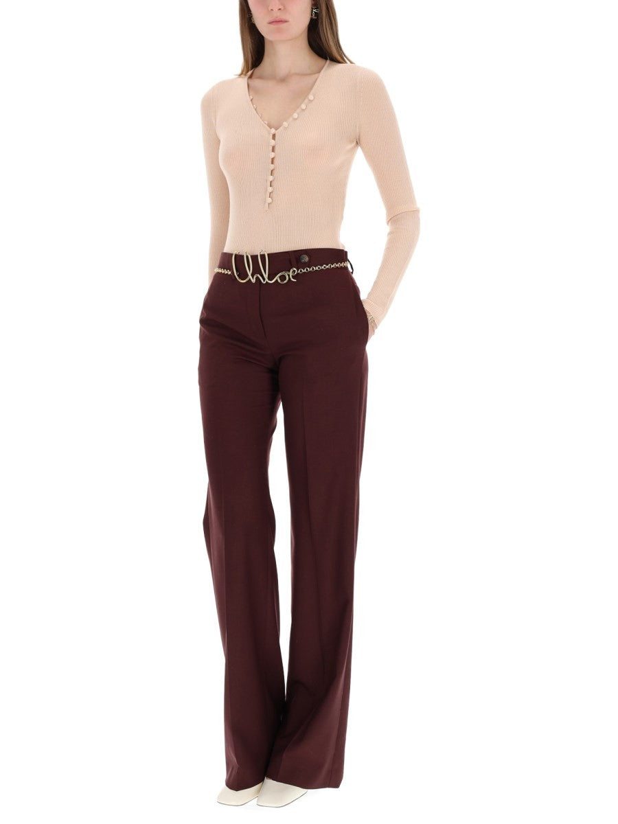 RIBBED KNIT WITH BUTTONS