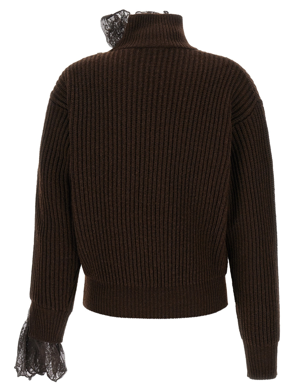 Ribbed Lace Sweater