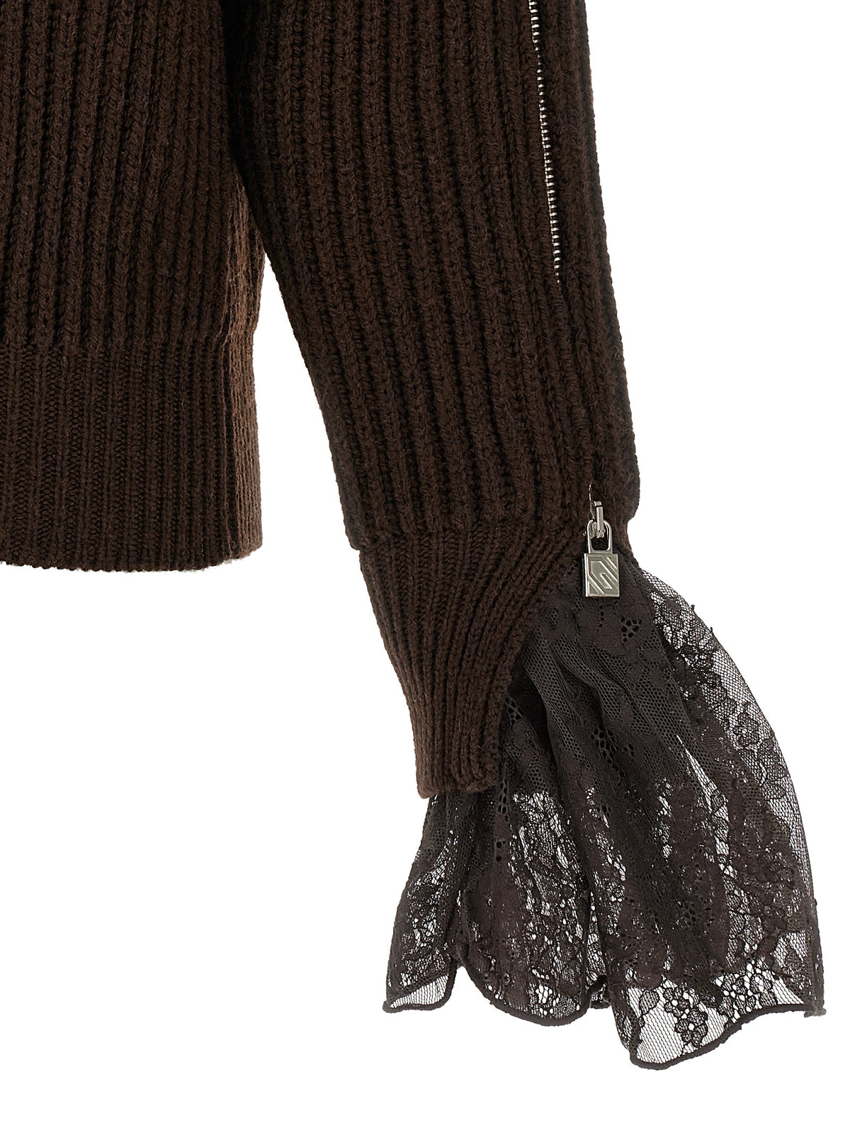 Ribbed Lace Sweater