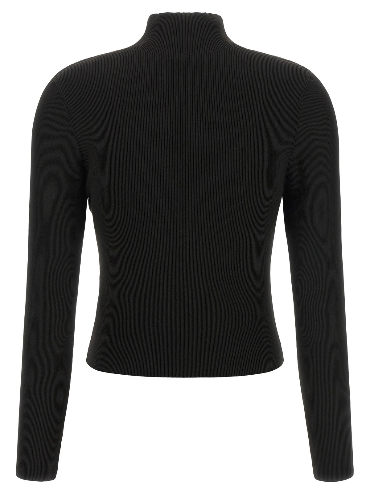 Ribbed sweater with logo