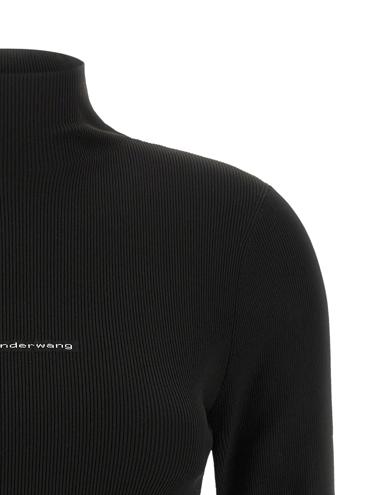 Ribbed sweater with logo