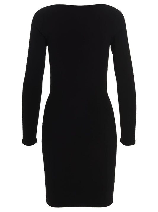 Ribbed viscose dress