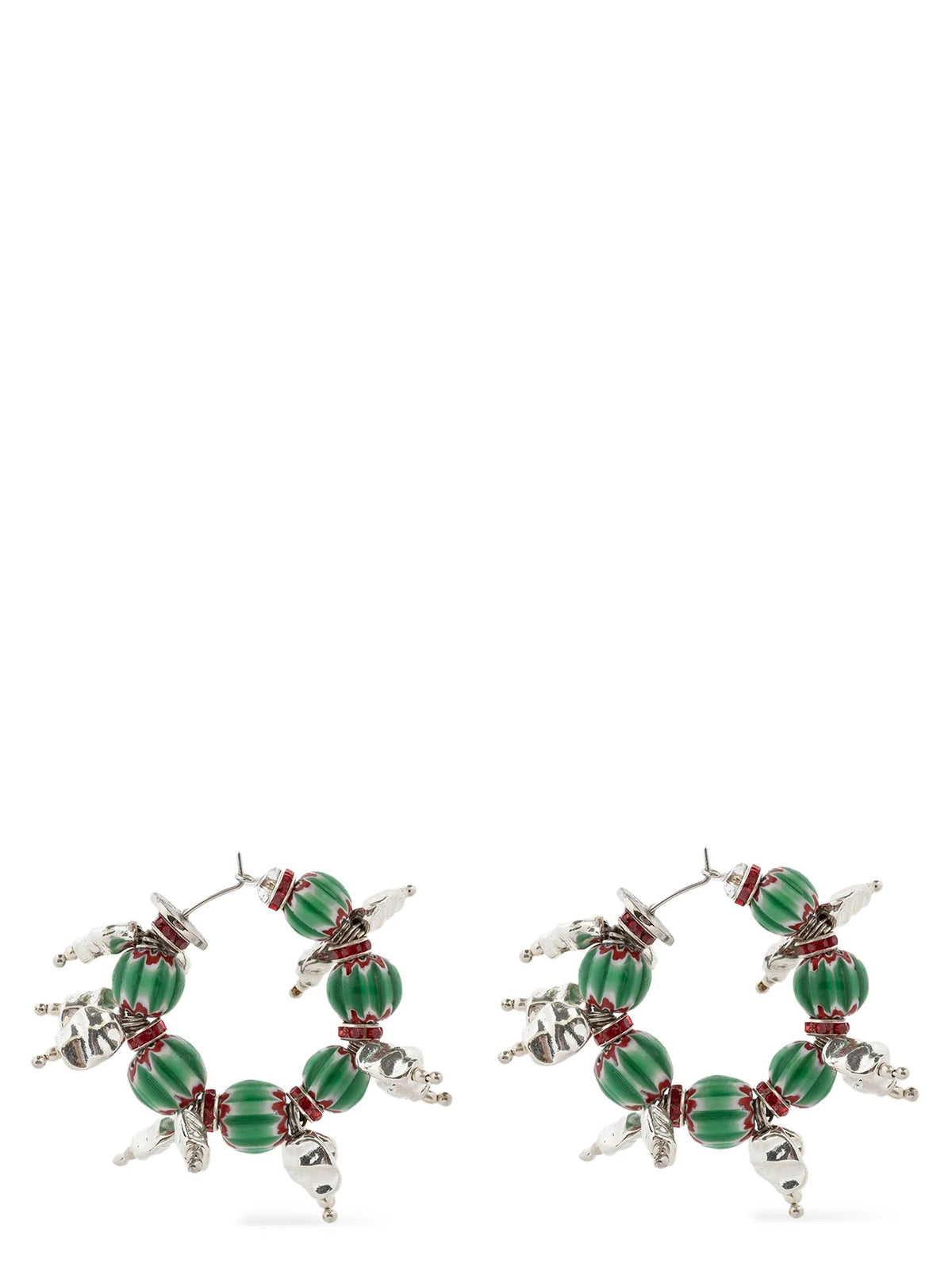 Rings earrings with beads