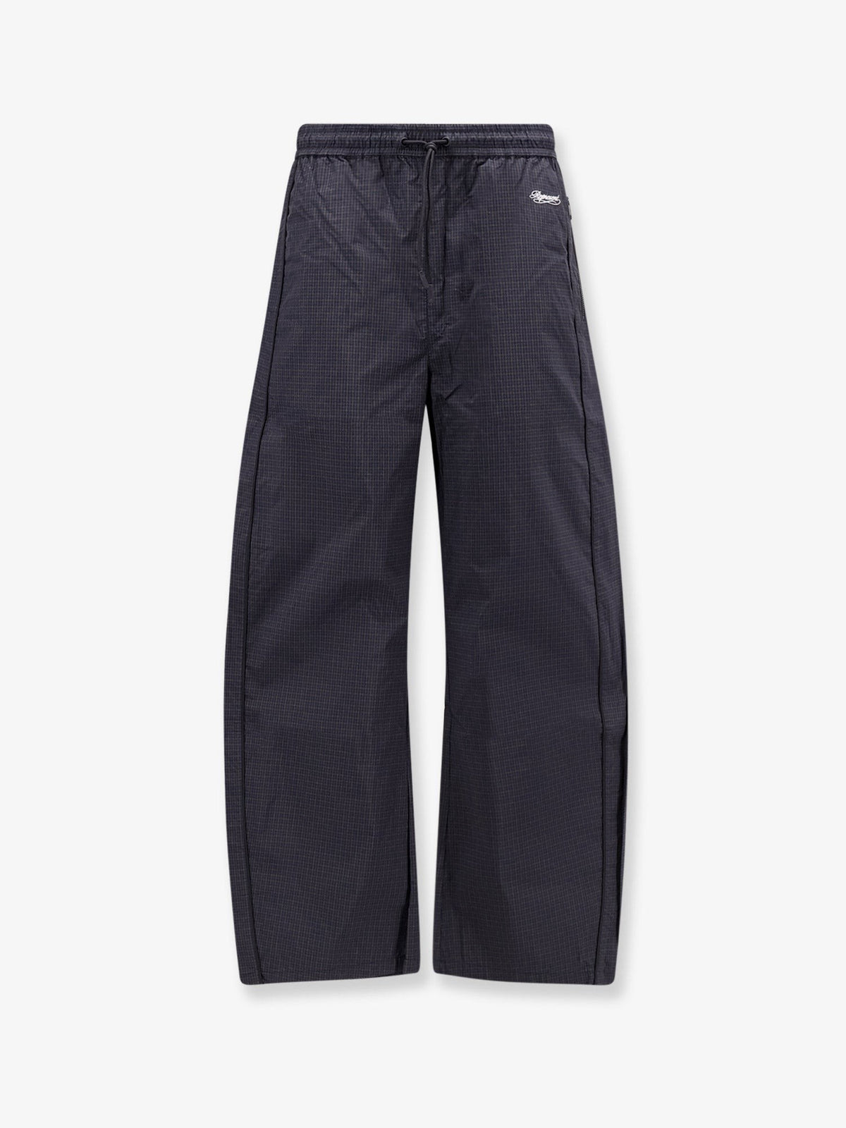 Riot Track cotton and nylon blend trousers with checked pattern
