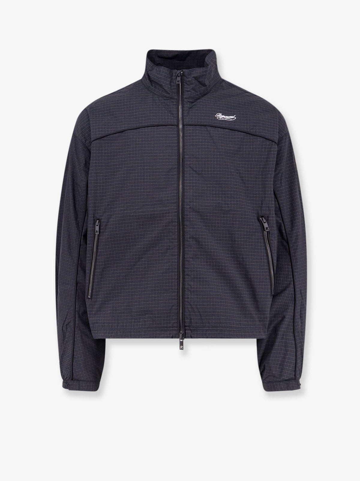 Riot Track nylon jacket with checkered pattern