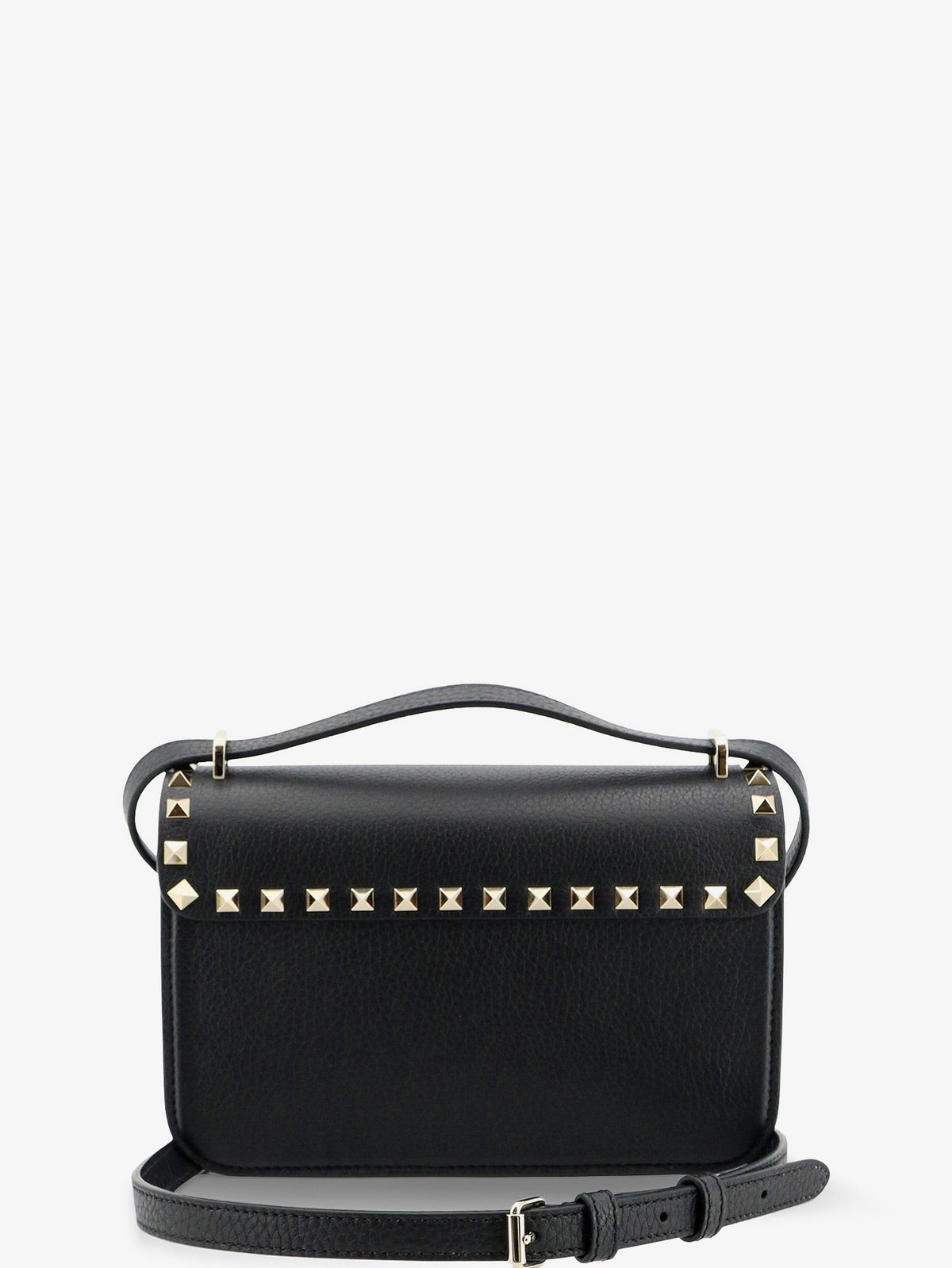 Rockstud leather crossbody bag with stud detail