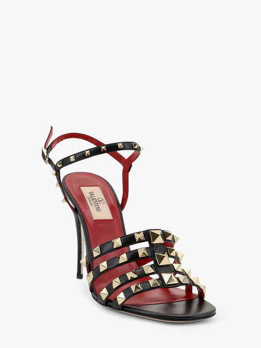 Rockstud leather sandals with iconic all-over studs