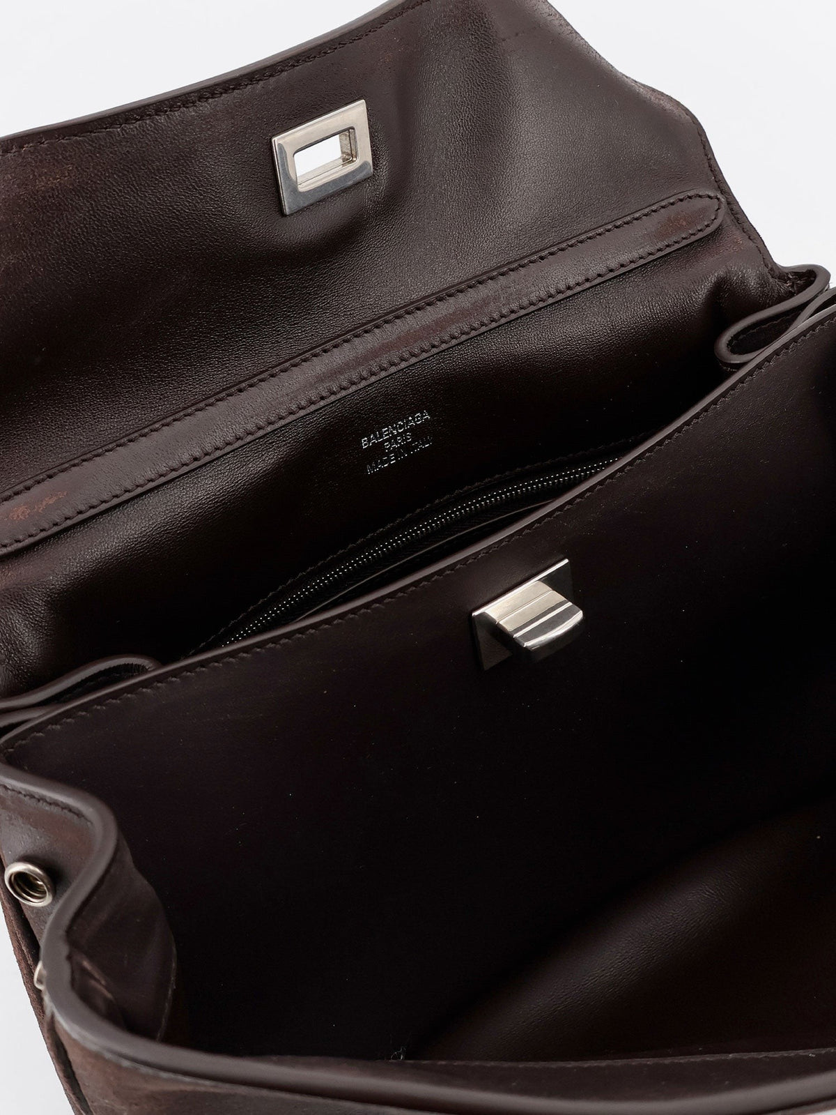 Rodeo S leather crossbody bag with vintage motif