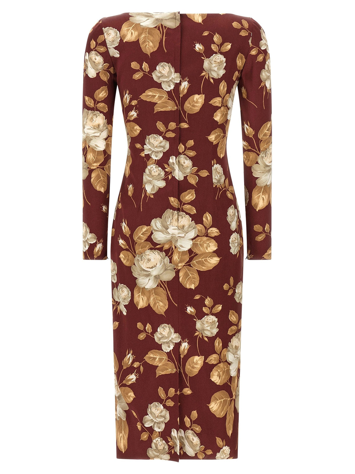 Rose print dress