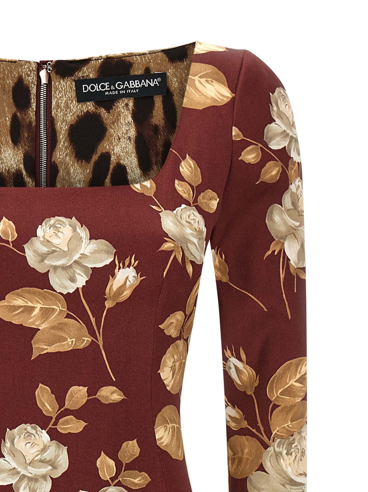Rose print dress