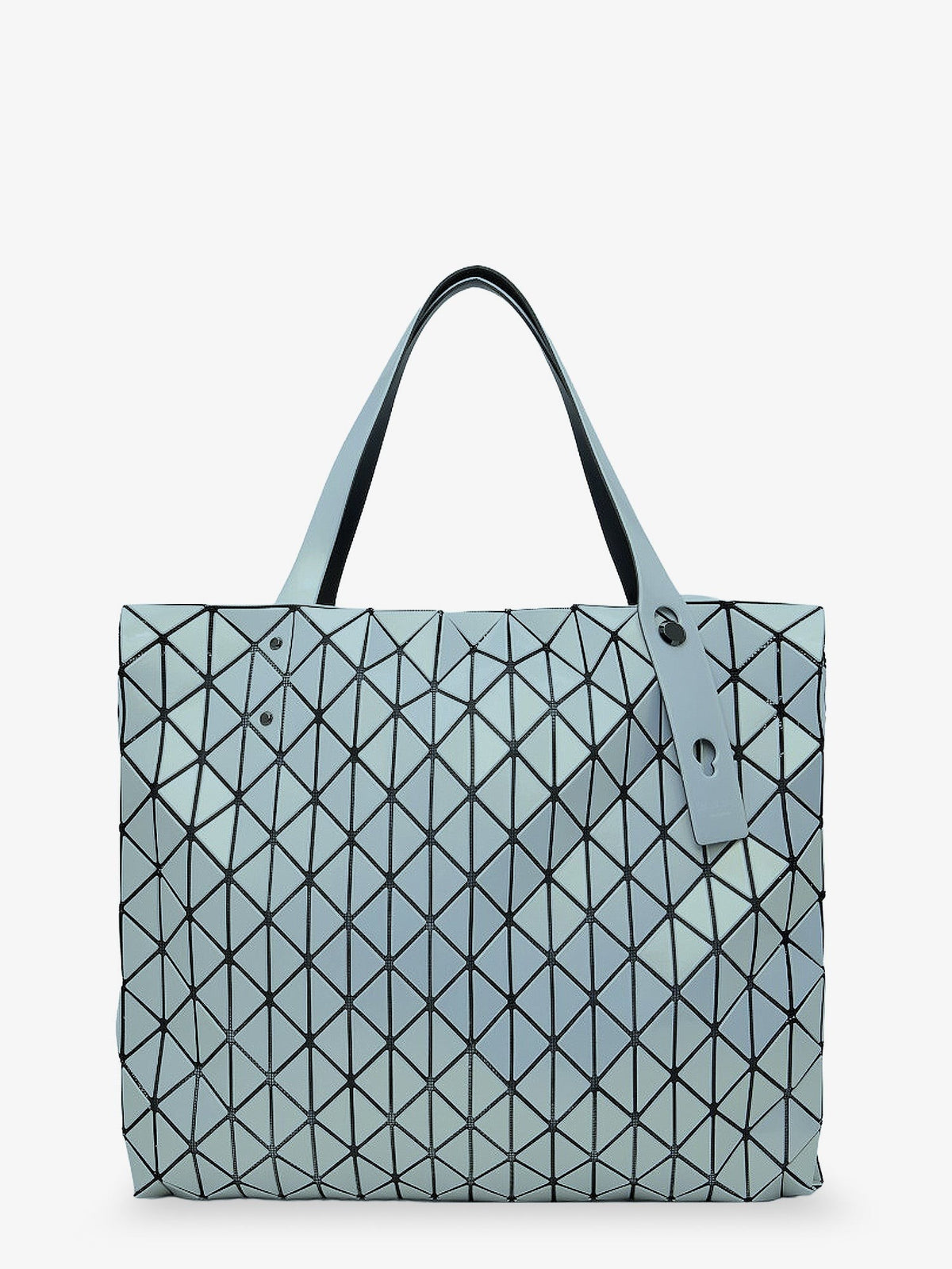 Row Metallic shoulder bag with triangular pattern
