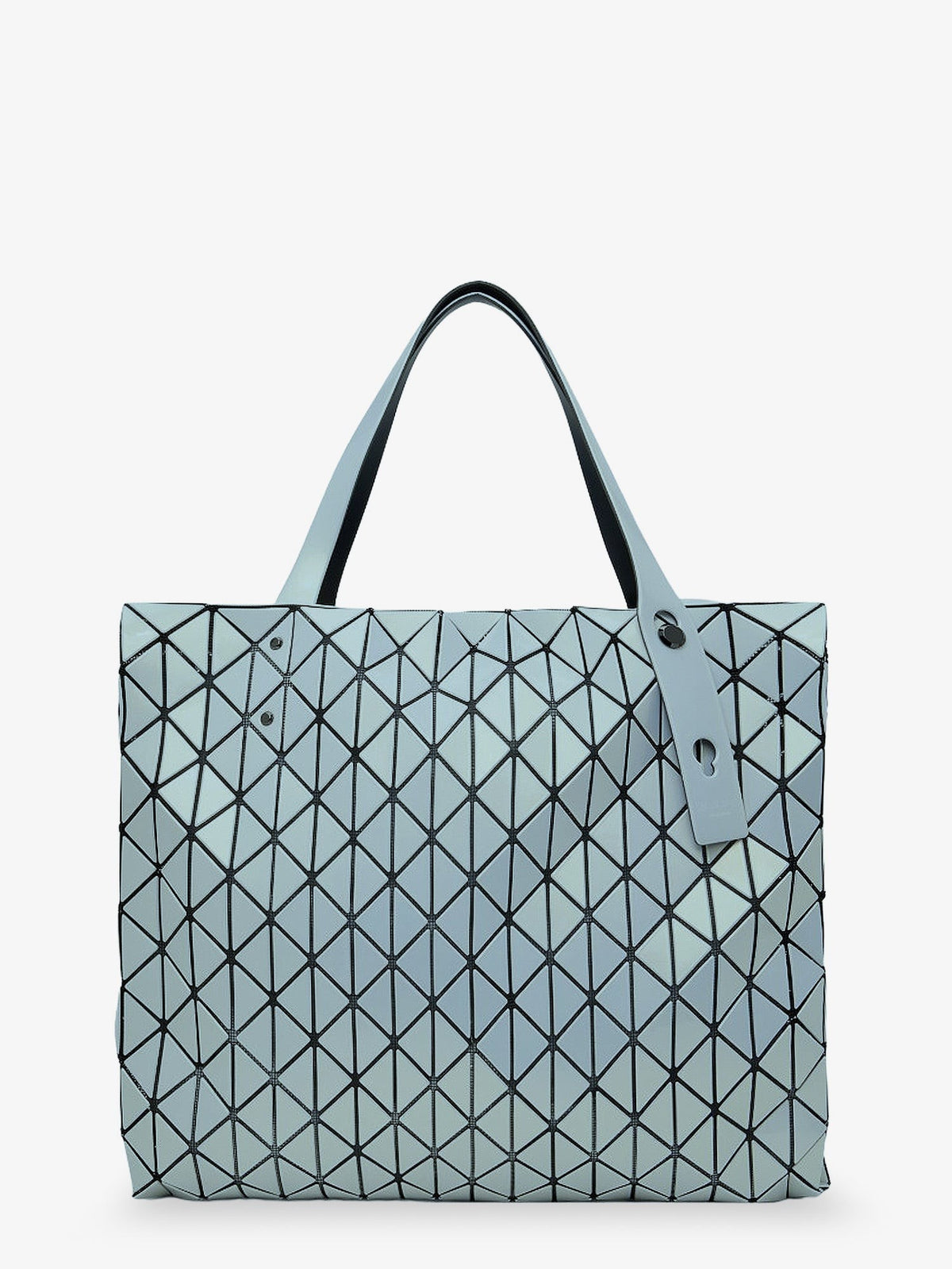Row Metallic shoulder bag with triangular pattern