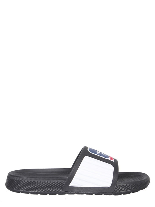 RUBBER SLIDE SANDALS