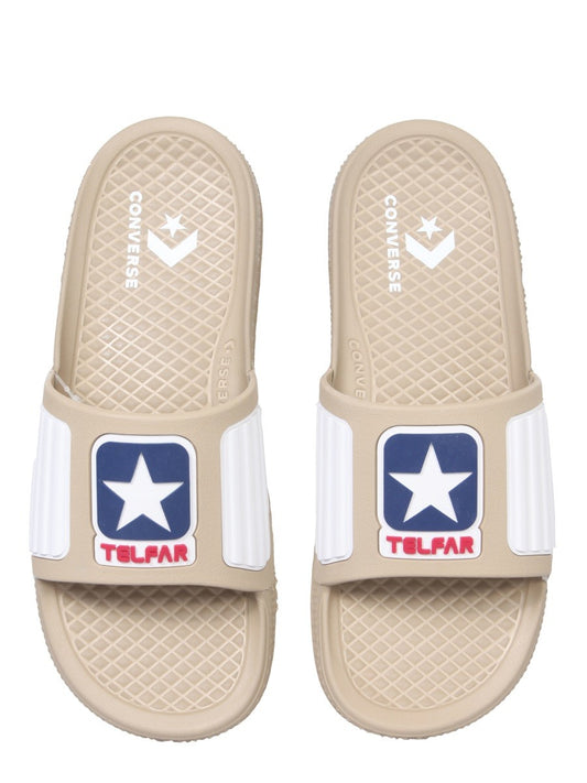 RUBBER SLIDE SANDALS