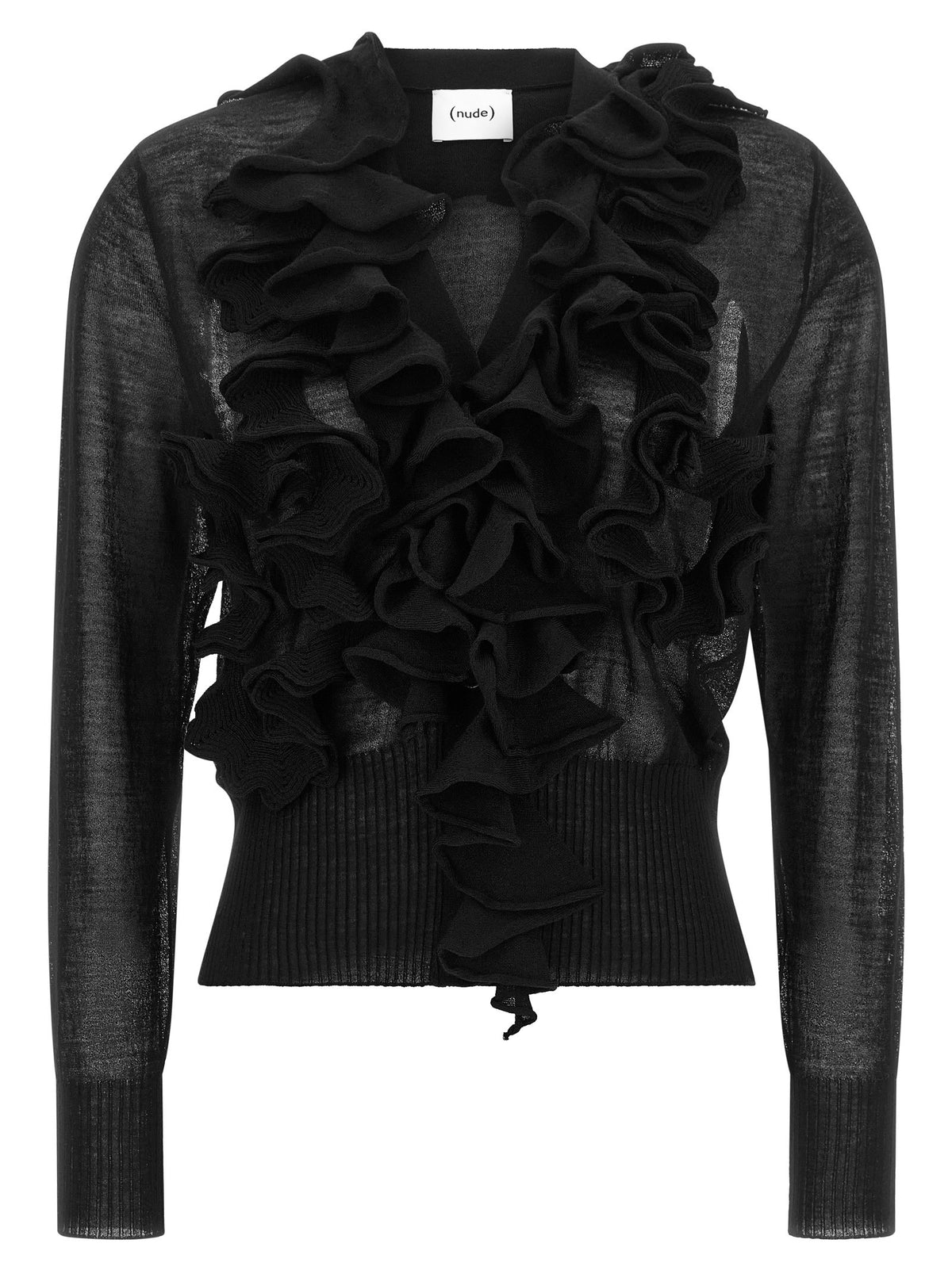 Ruffle cardigan