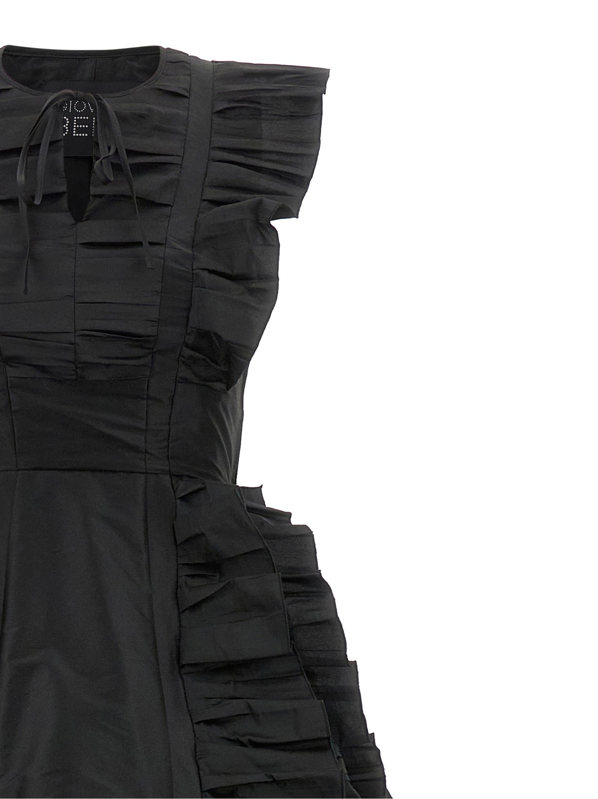 Ruffle train dress