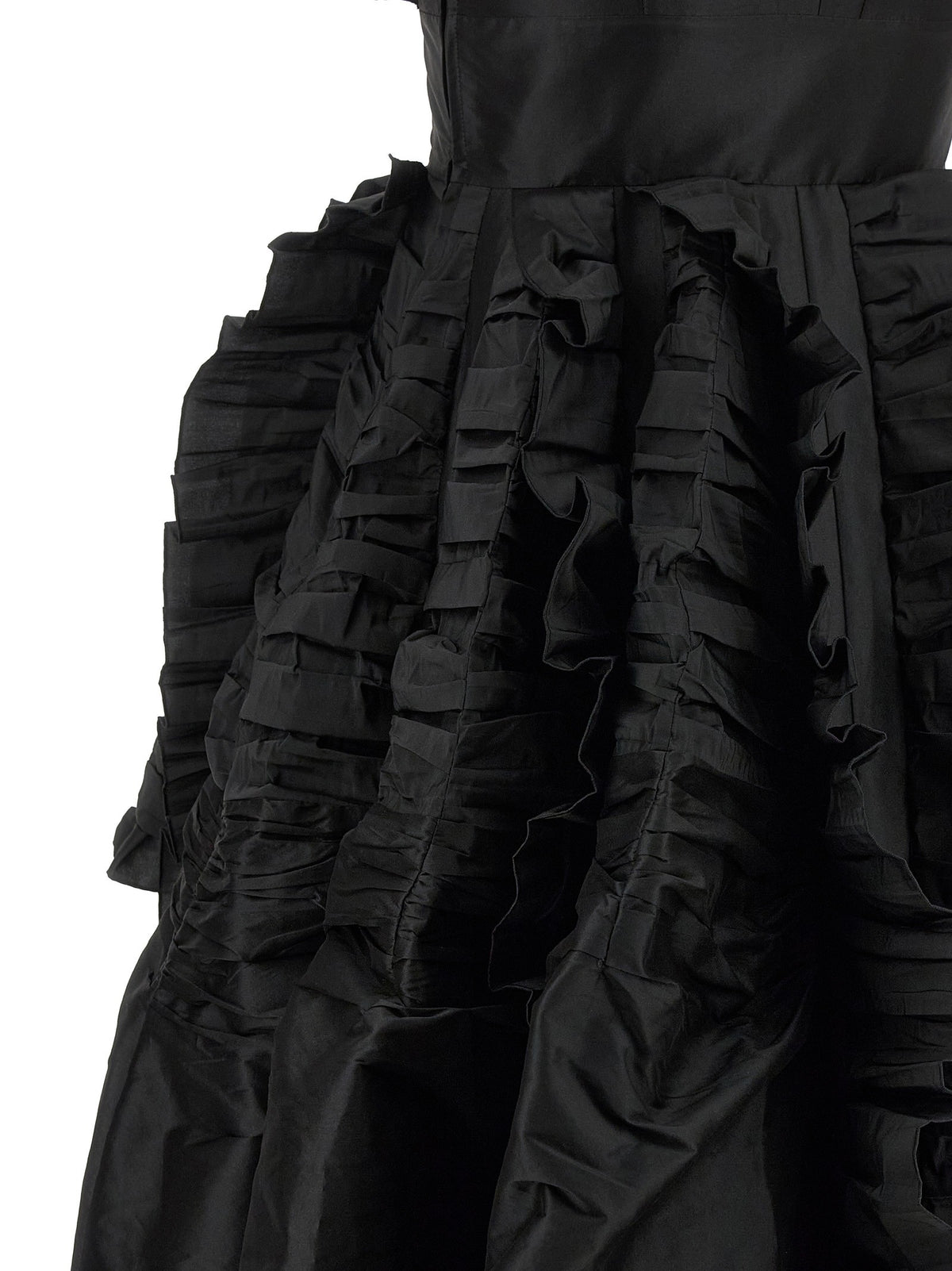 Ruffle train dress