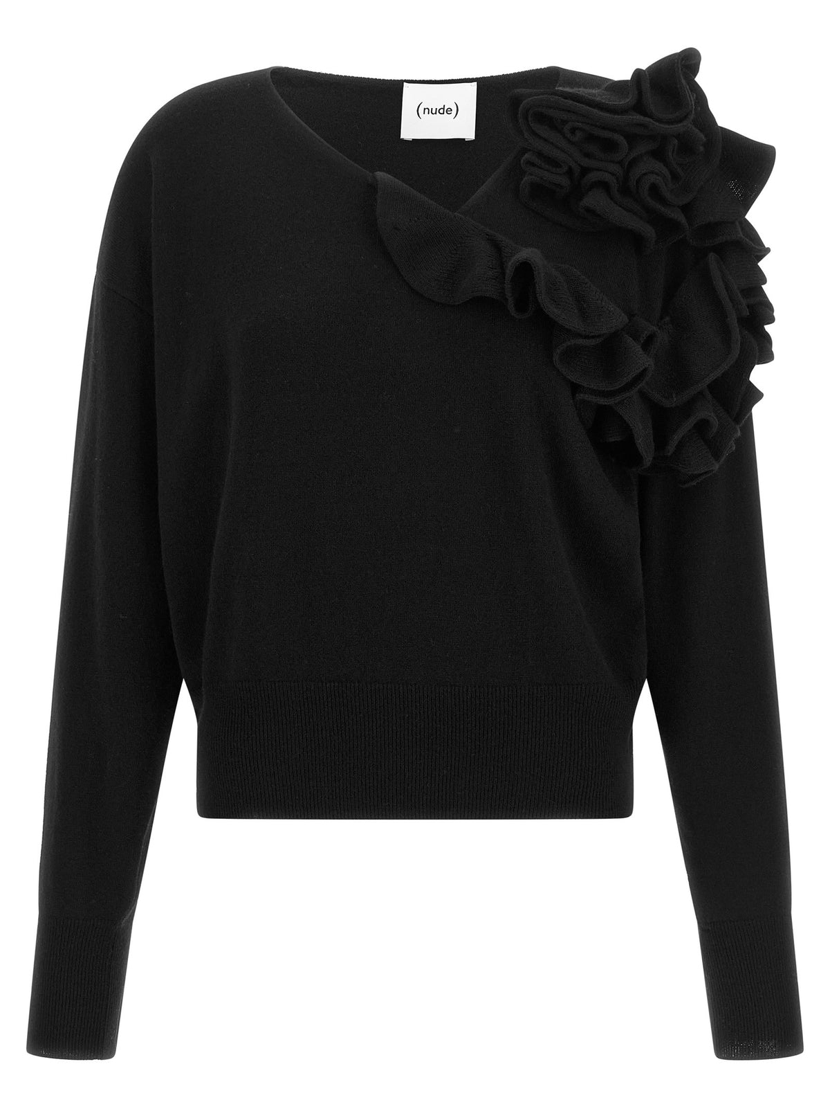Ruffled sweater