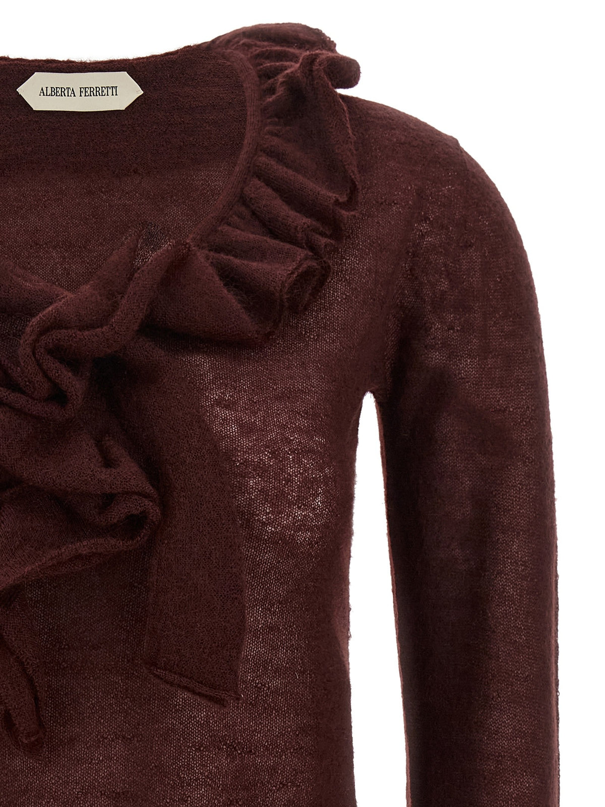 Ruffled sweater