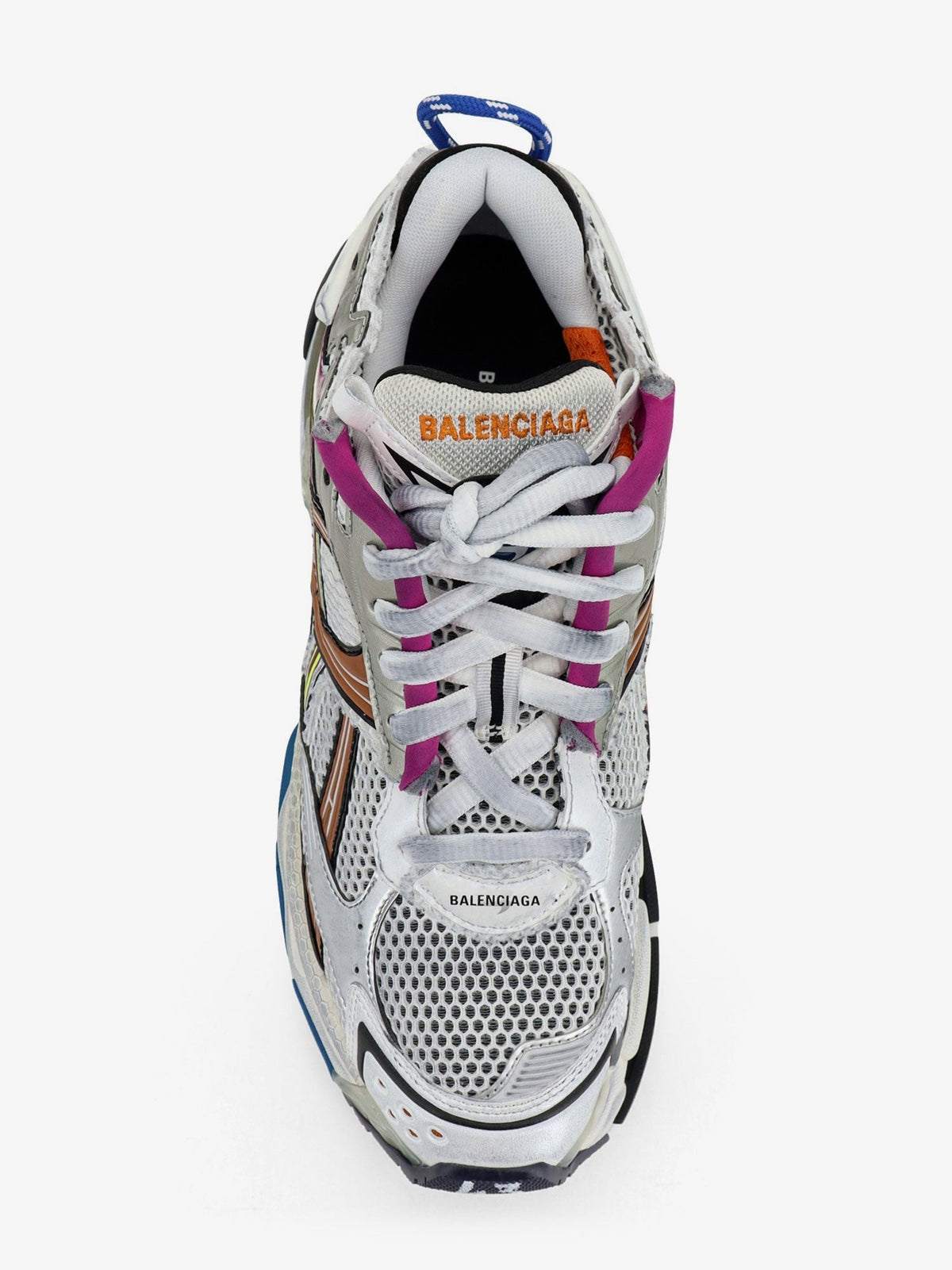 Runner sneakers in mesh and nylon