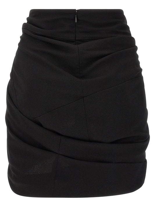 'Sabrina' skirt with asymmetrical draping