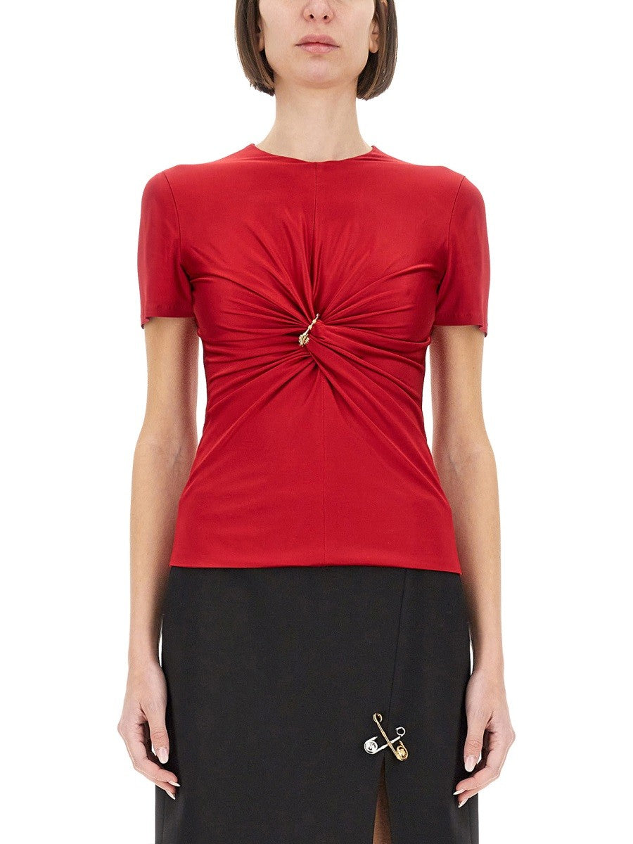 "SAFETY PIN" CURLED TOP