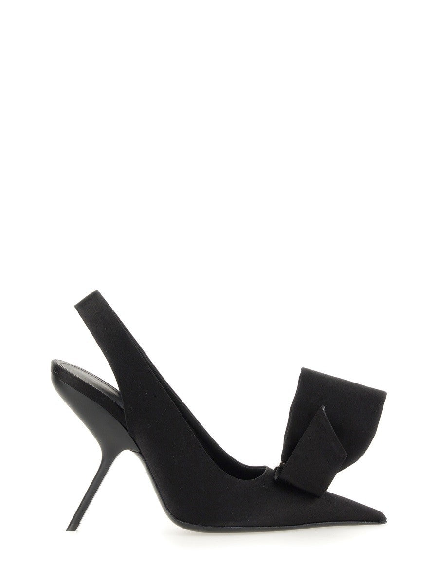 SANDAL WITH ASYMMETRICAL BOW