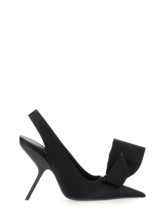 SANDAL WITH ASYMMETRICAL BOW