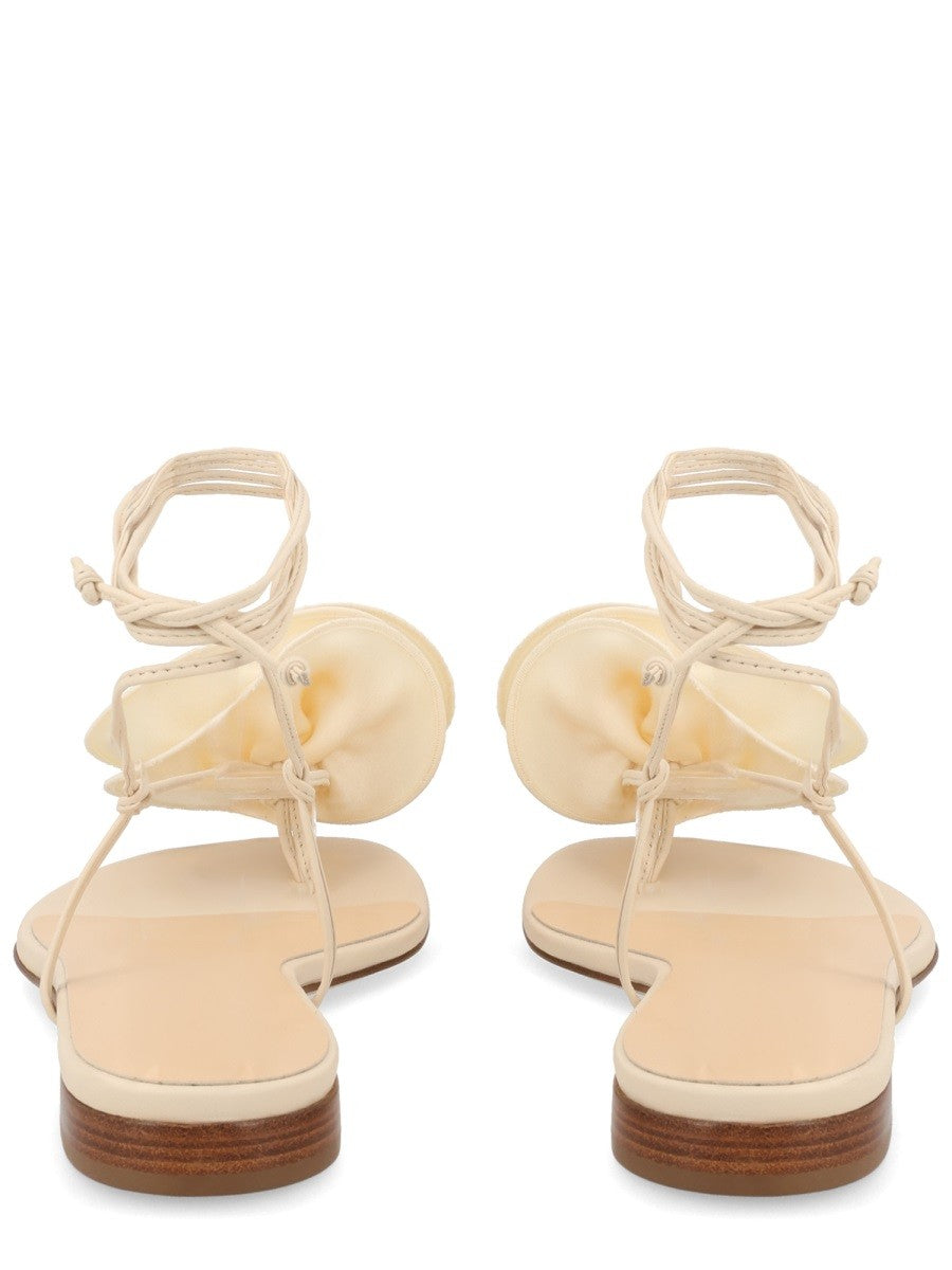 SANDAL WITH SILK FLOWER