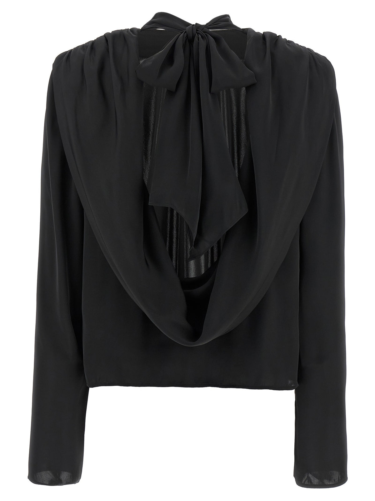 'Satin Drapy Back' top