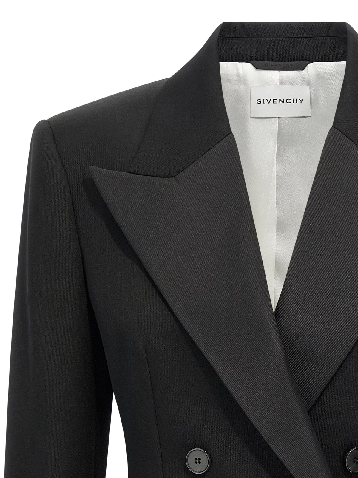 Satin lapel blazer