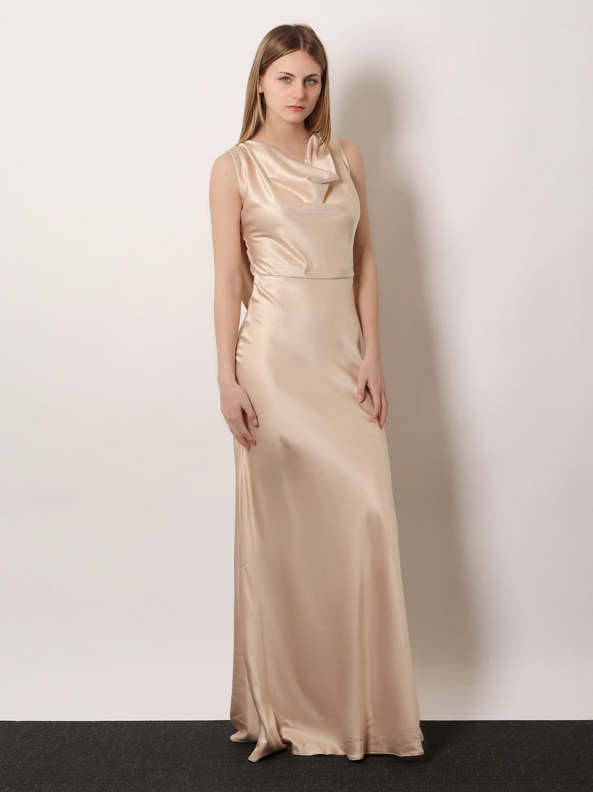 Satin long dress